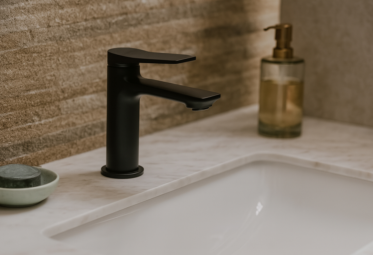 Παρουσιάζει τη μπαταρία τοποθετημένη σε ένα μπάνιο